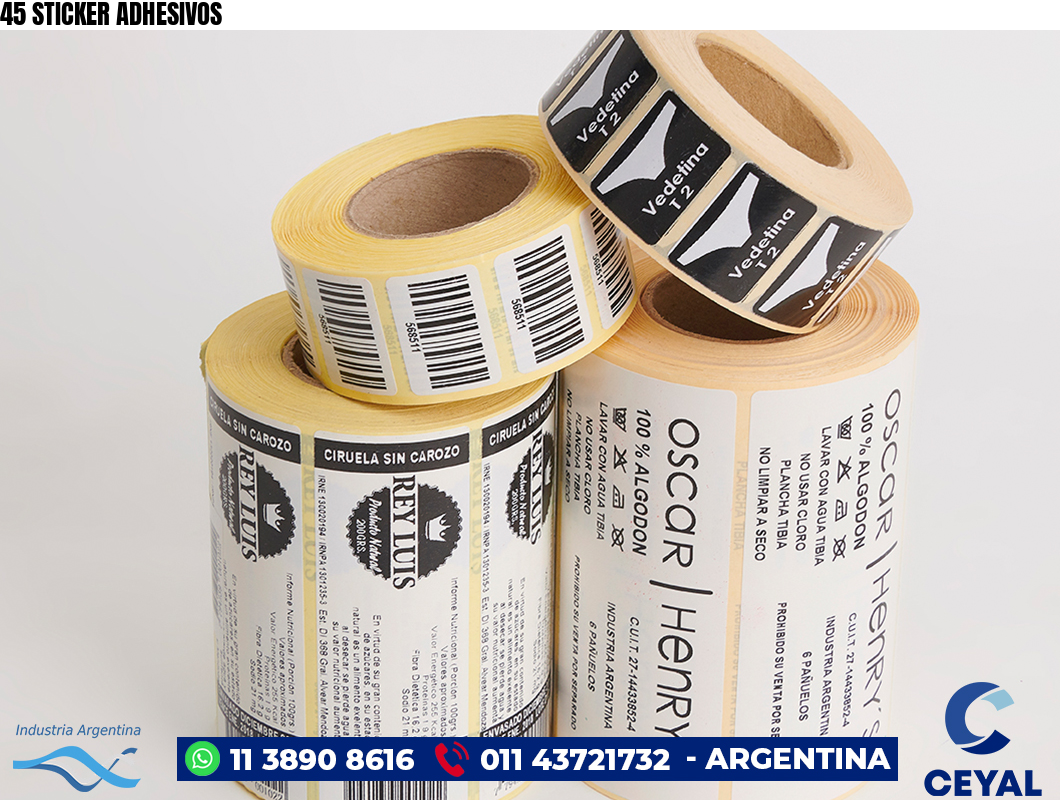 45 STICKER ADHESIVOS