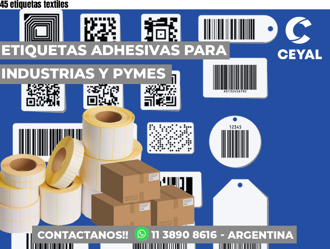 45 etiquetas textiles