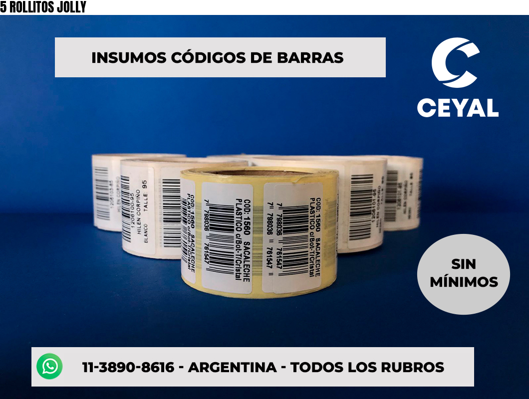 5 ROLLITOS JOLLY