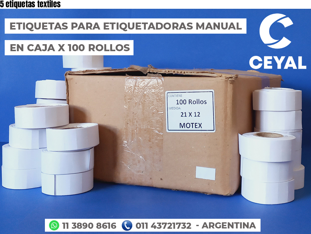 5 etiquetas textiles