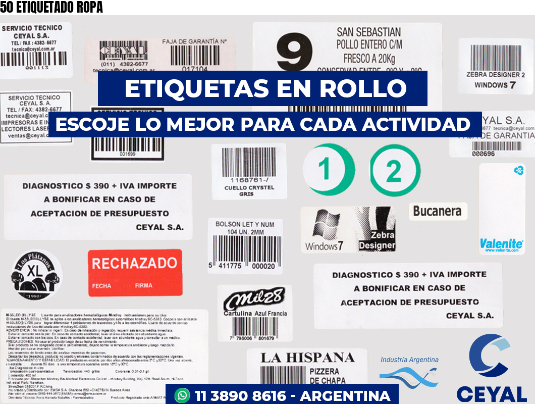 50 ETIQUETADO ROPA