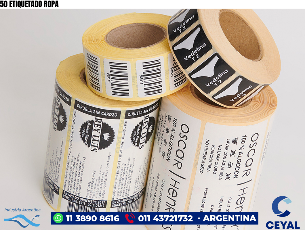 50 ETIQUETADO ROPA