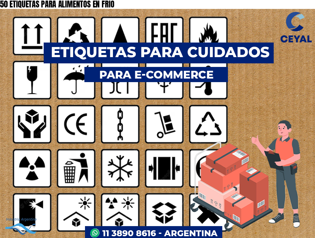 50 ETIQUETAS PARA ALIMENTOS EN FRIO