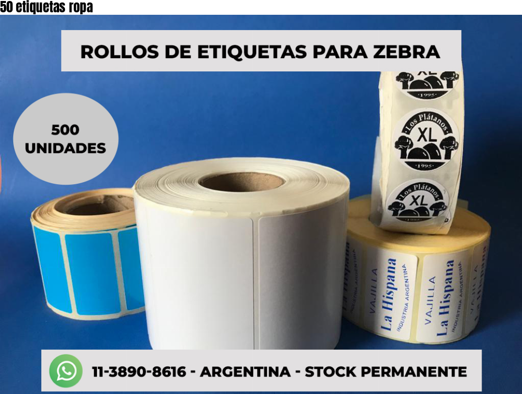50 etiquetas ropa