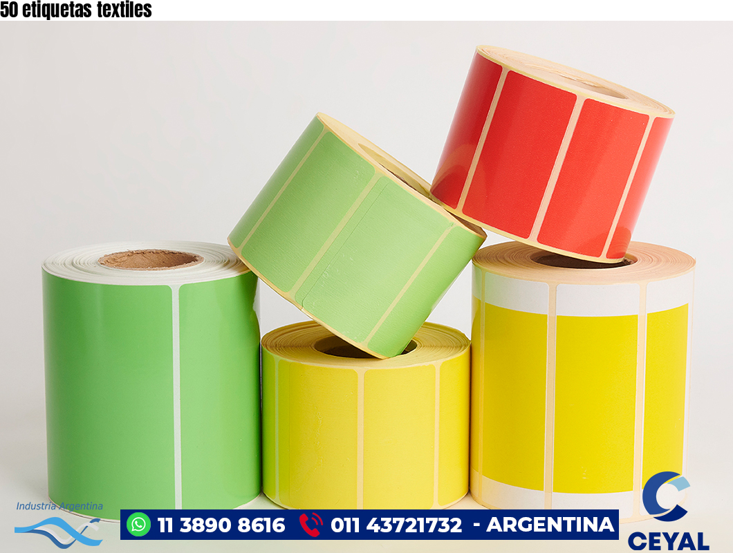 50 etiquetas textiles
