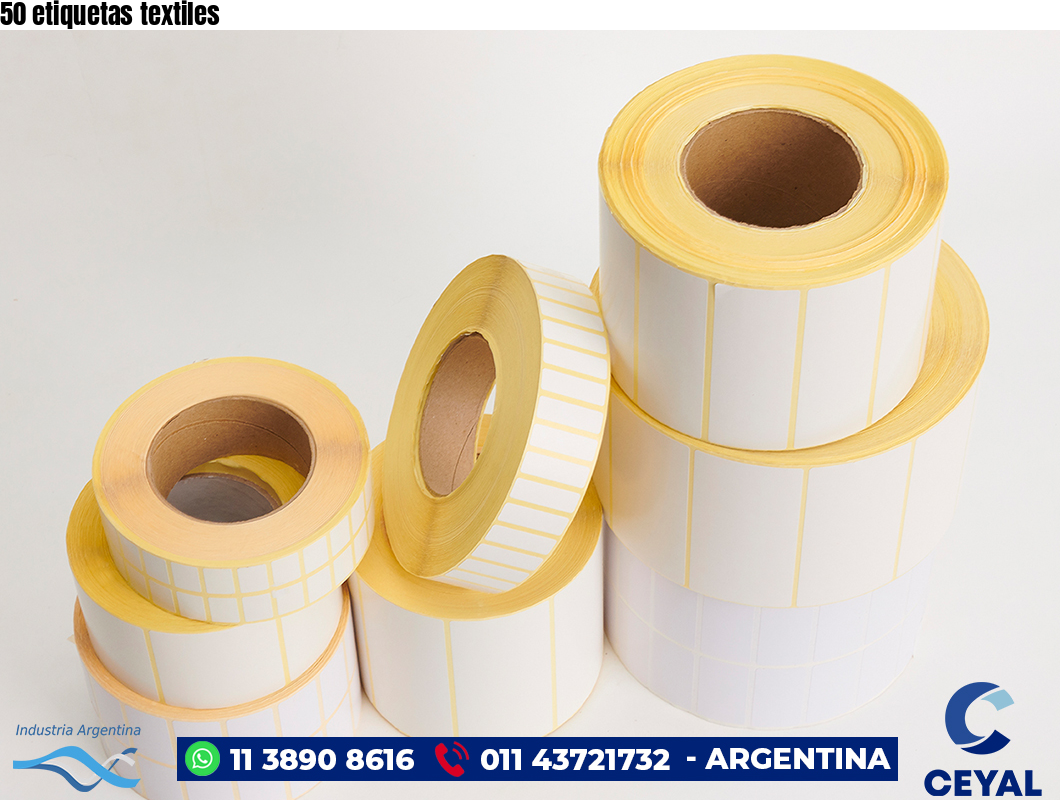 50 etiquetas textiles