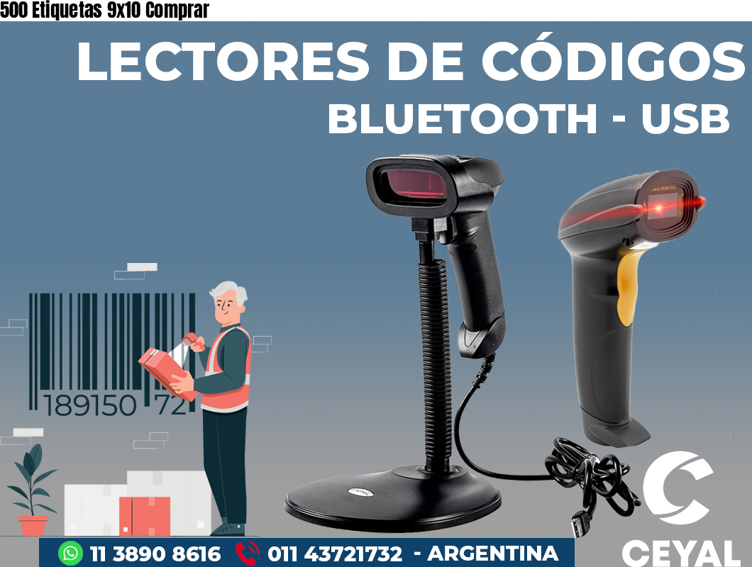 500 Etiquetas 9x10 Comprar