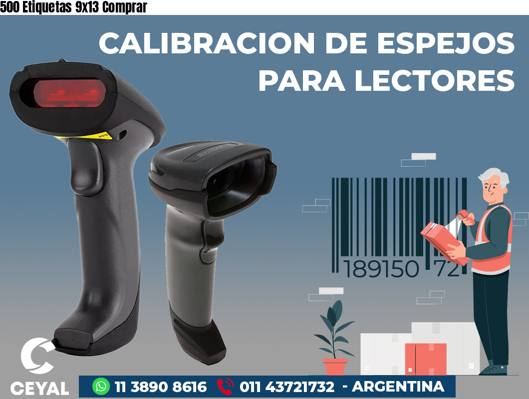 500 Etiquetas 9x13 Comprar