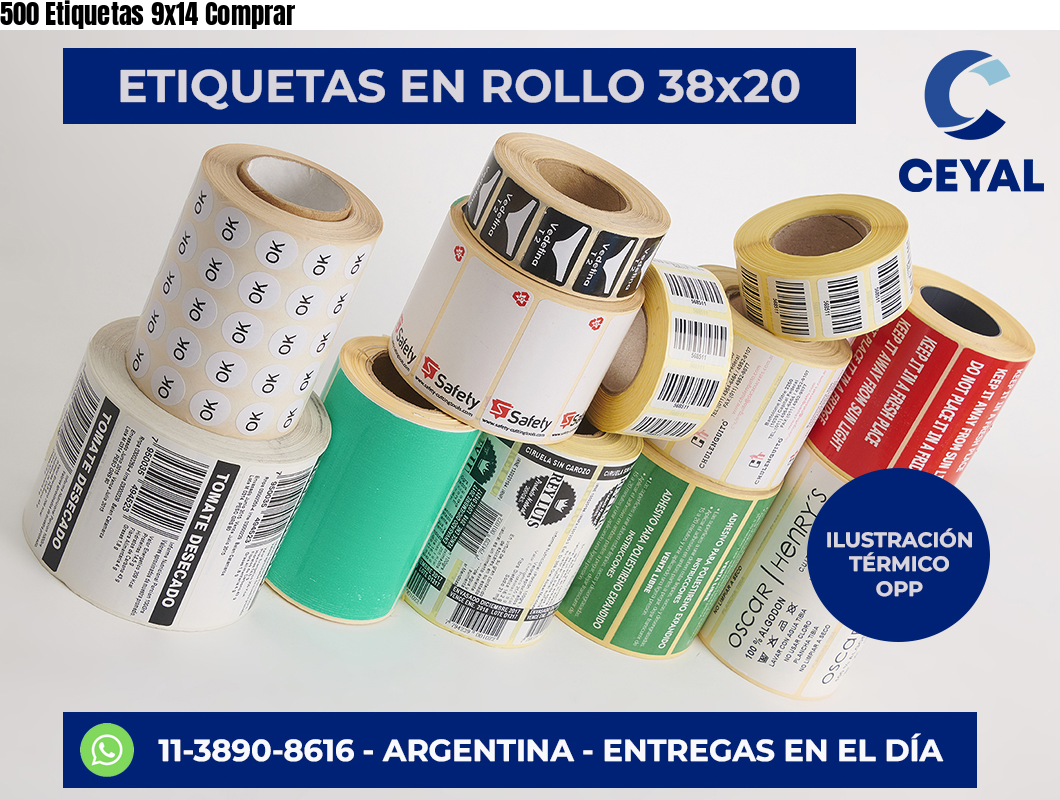500 Etiquetas 9×14 Comprar