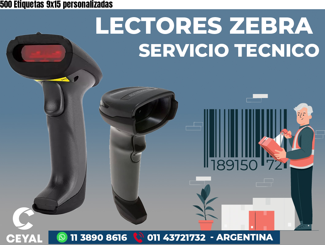 500 Etiquetas 9x15 personalizadas