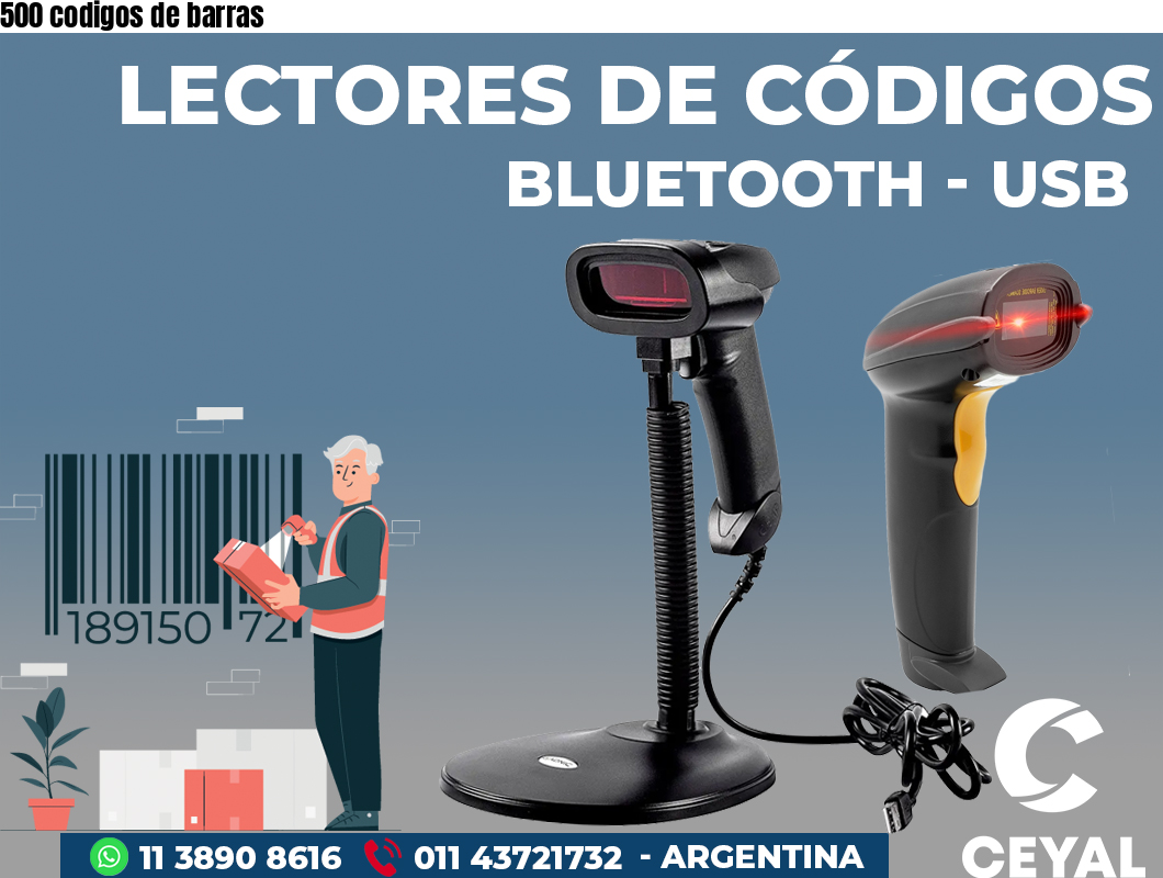 500 codigos de barras