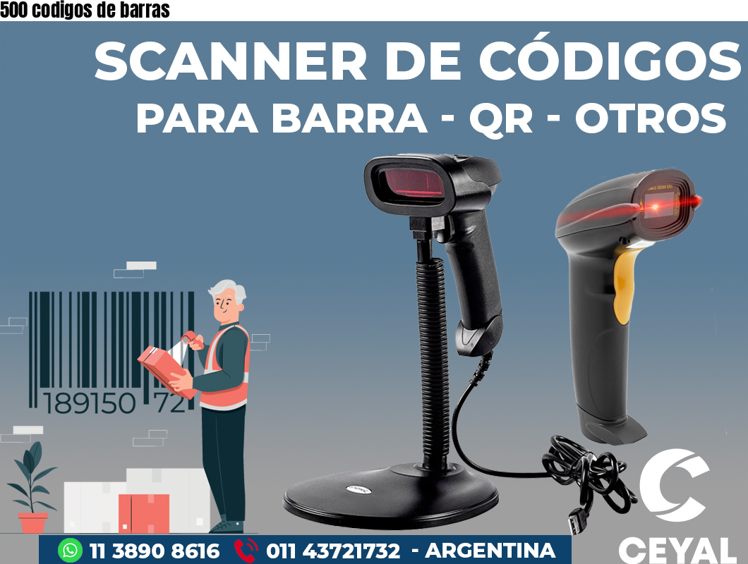 500 codigos de barras