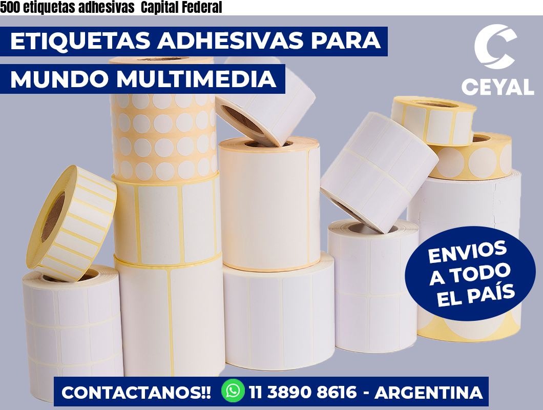 500 etiquetas adhesivas  Capital Federal