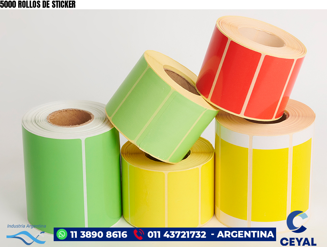 5000 ROLLOS DE STICKER