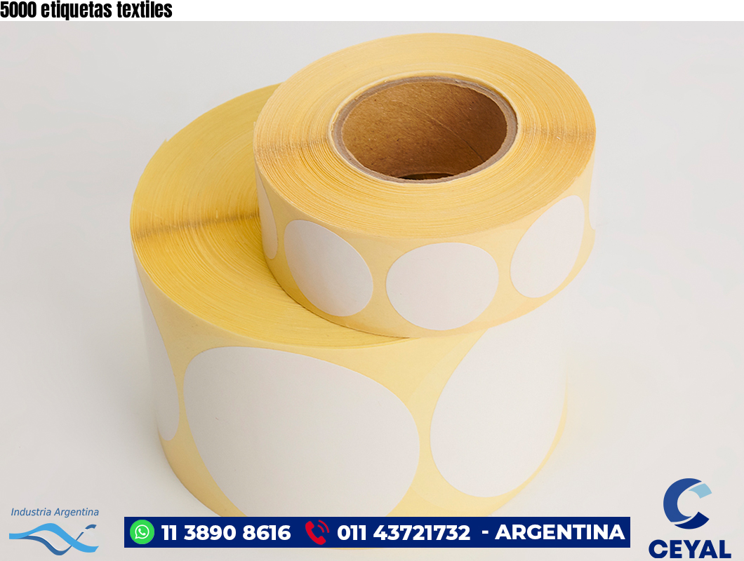 5000 etiquetas textiles