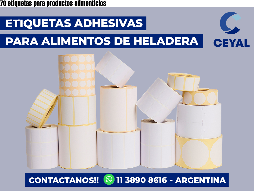 70 etiquetas para productos alimenticios