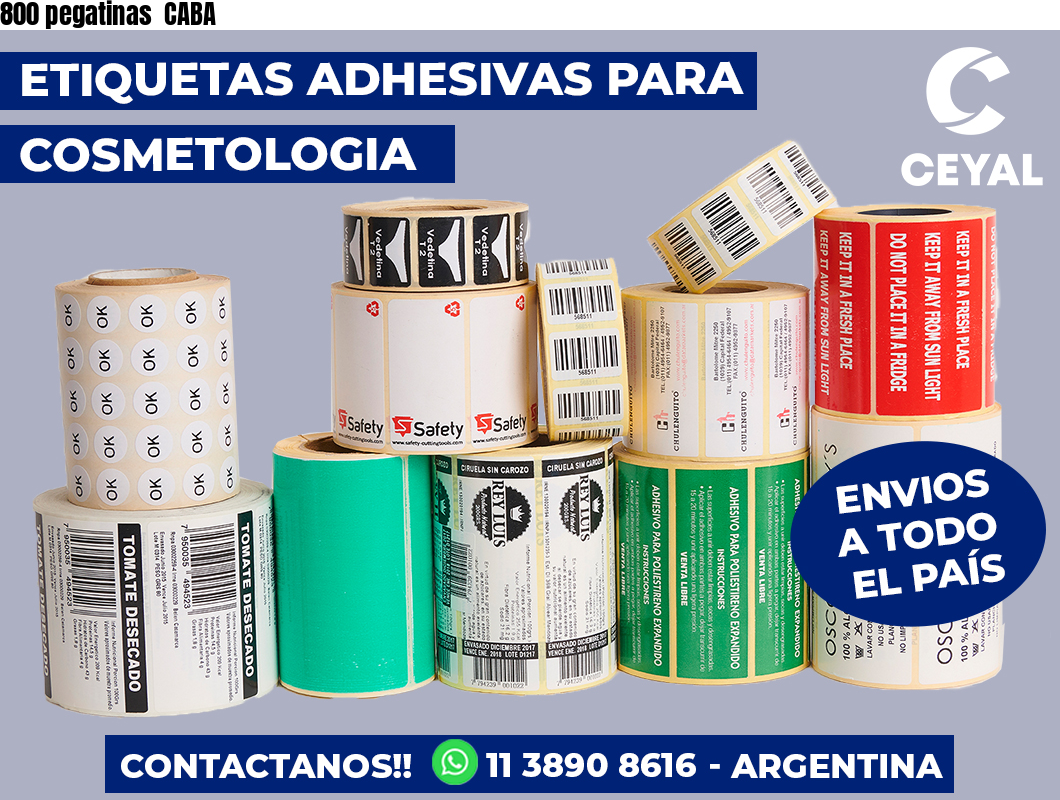 800 pegatinas  CABA