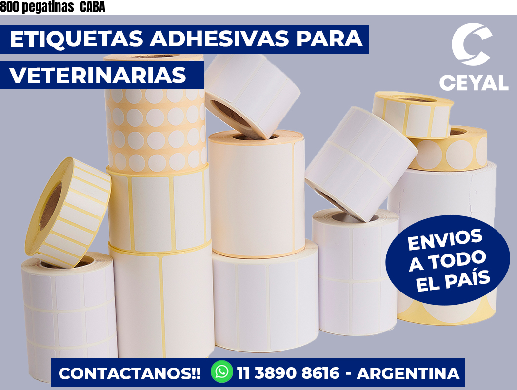 800 pegatinas  CABA