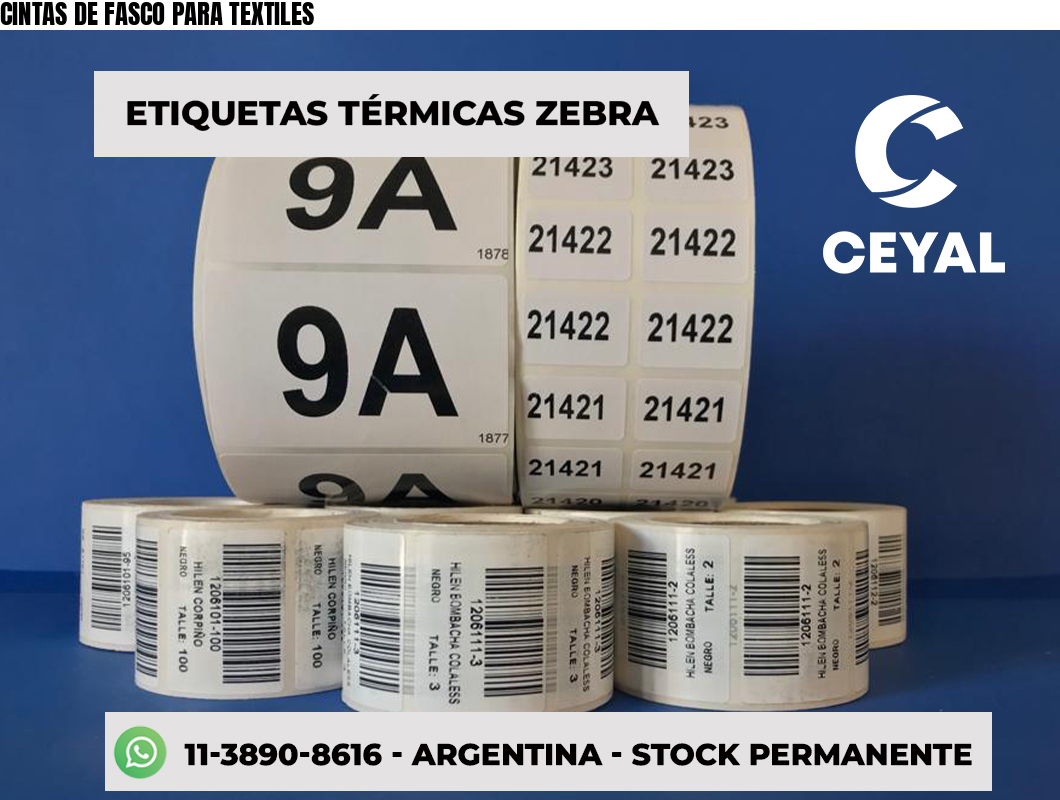 CINTAS DE FASCO PARA TEXTILES