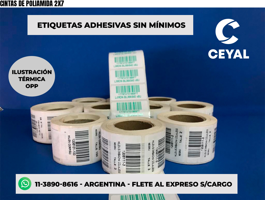 CINTAS DE POLIAMIDA 2X7