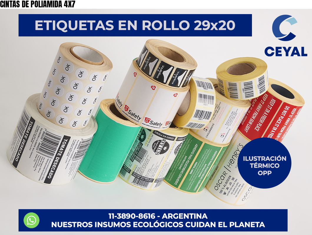 CINTAS DE POLIAMIDA 4X7