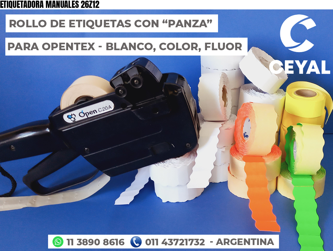 ETIQUETADORA MANUALES 26Z12
