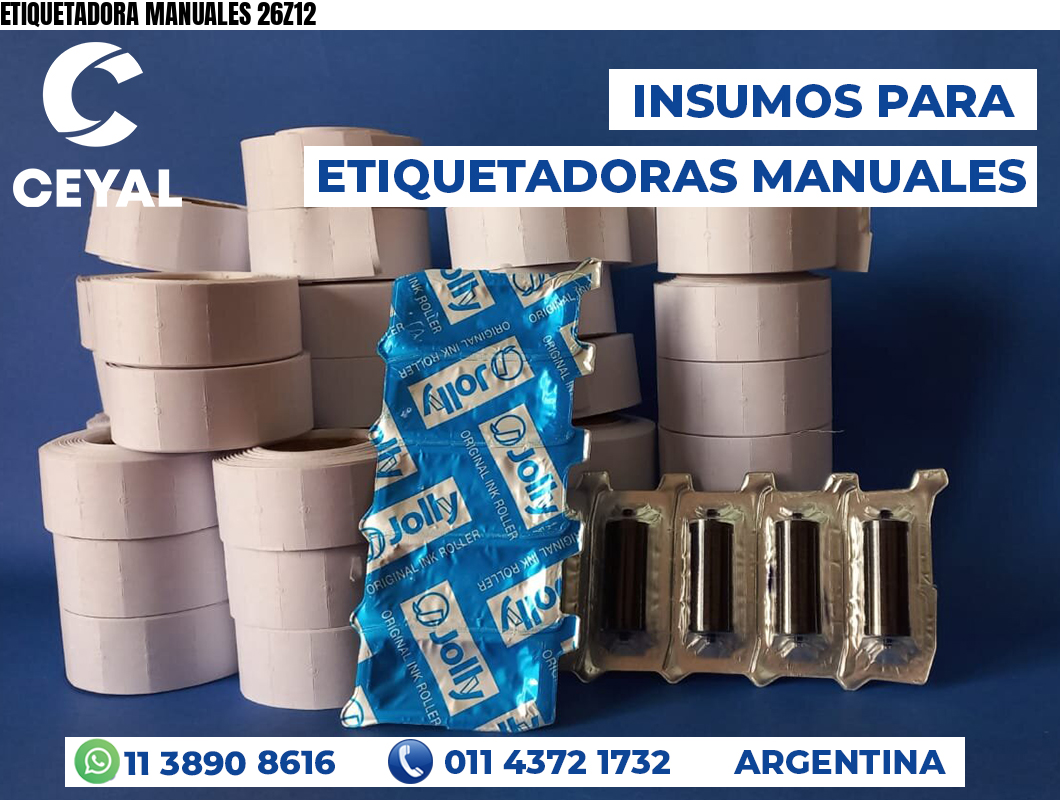 ETIQUETADORA MANUALES 26Z12