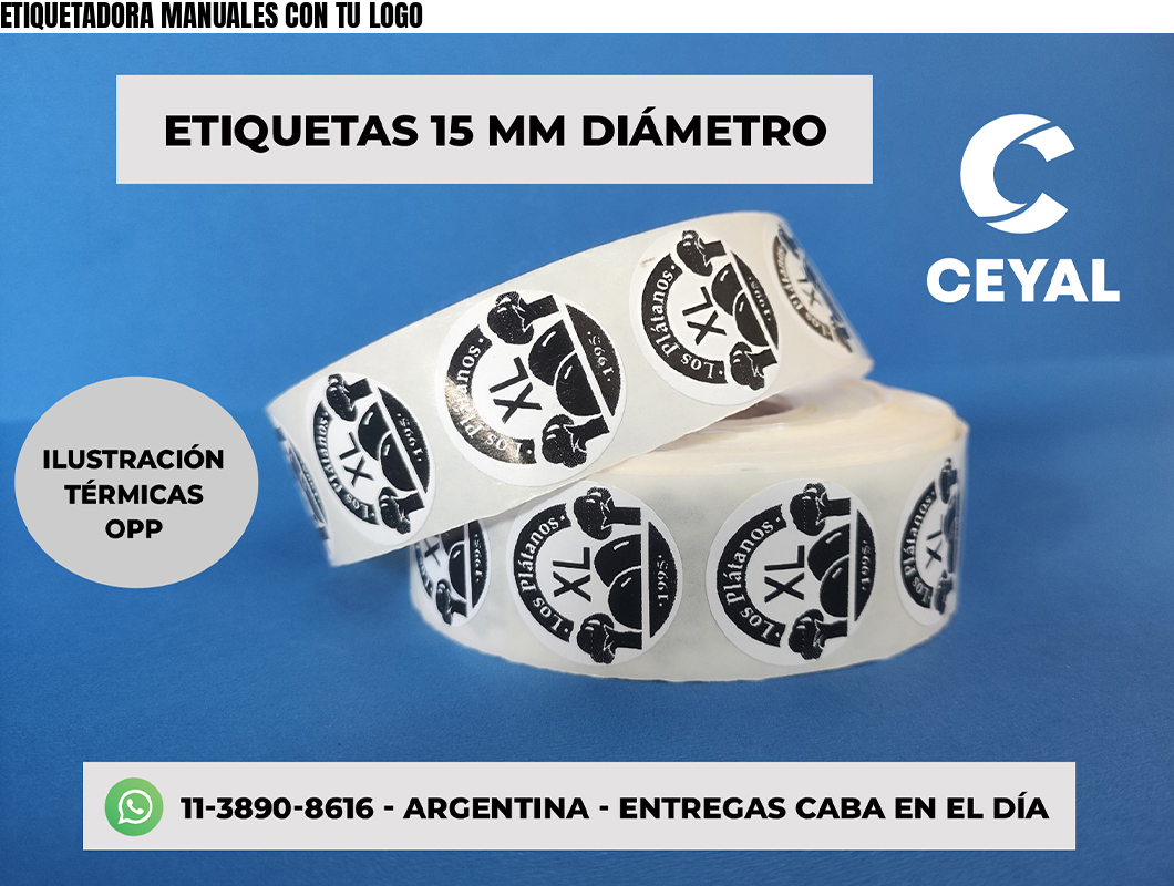 ETIQUETADORA MANUALES CON TU LOGO