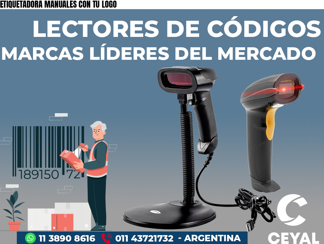 ETIQUETADORA MANUALES CON TU LOGO