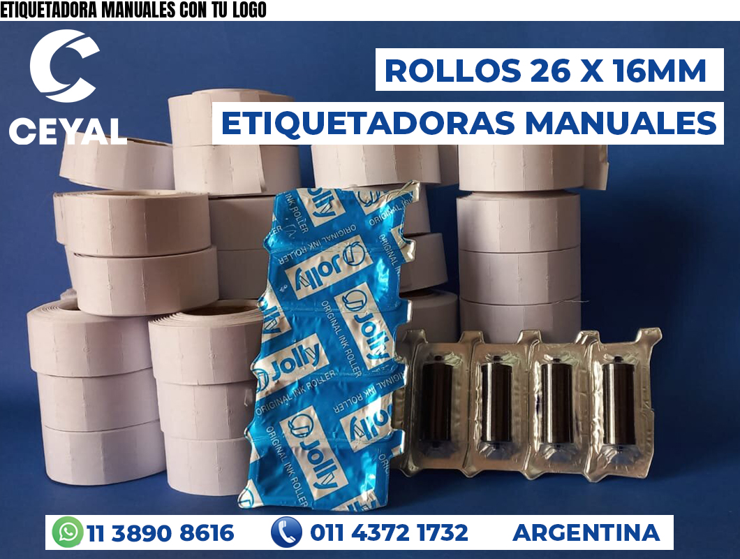 ETIQUETADORA MANUALES CON TU LOGO