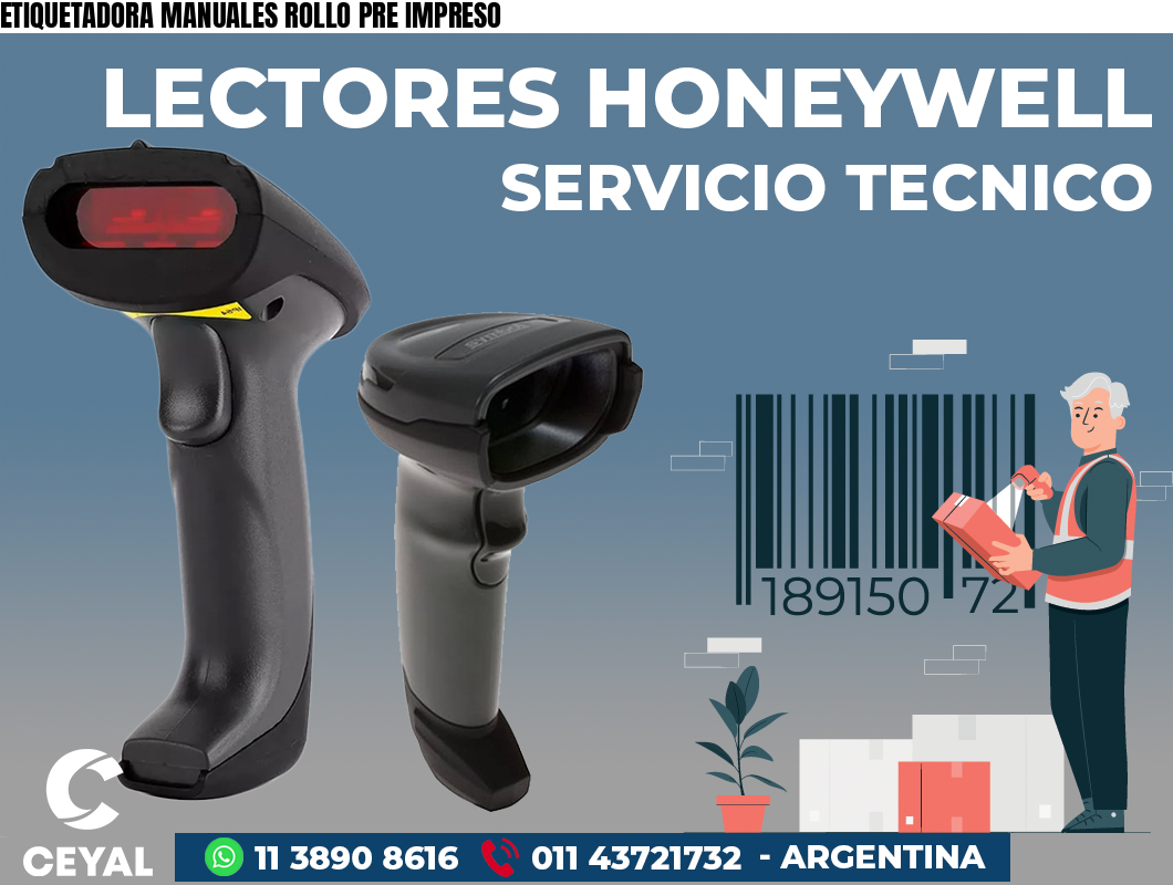 ETIQUETADORA MANUALES ROLLO PRE IMPRESO
