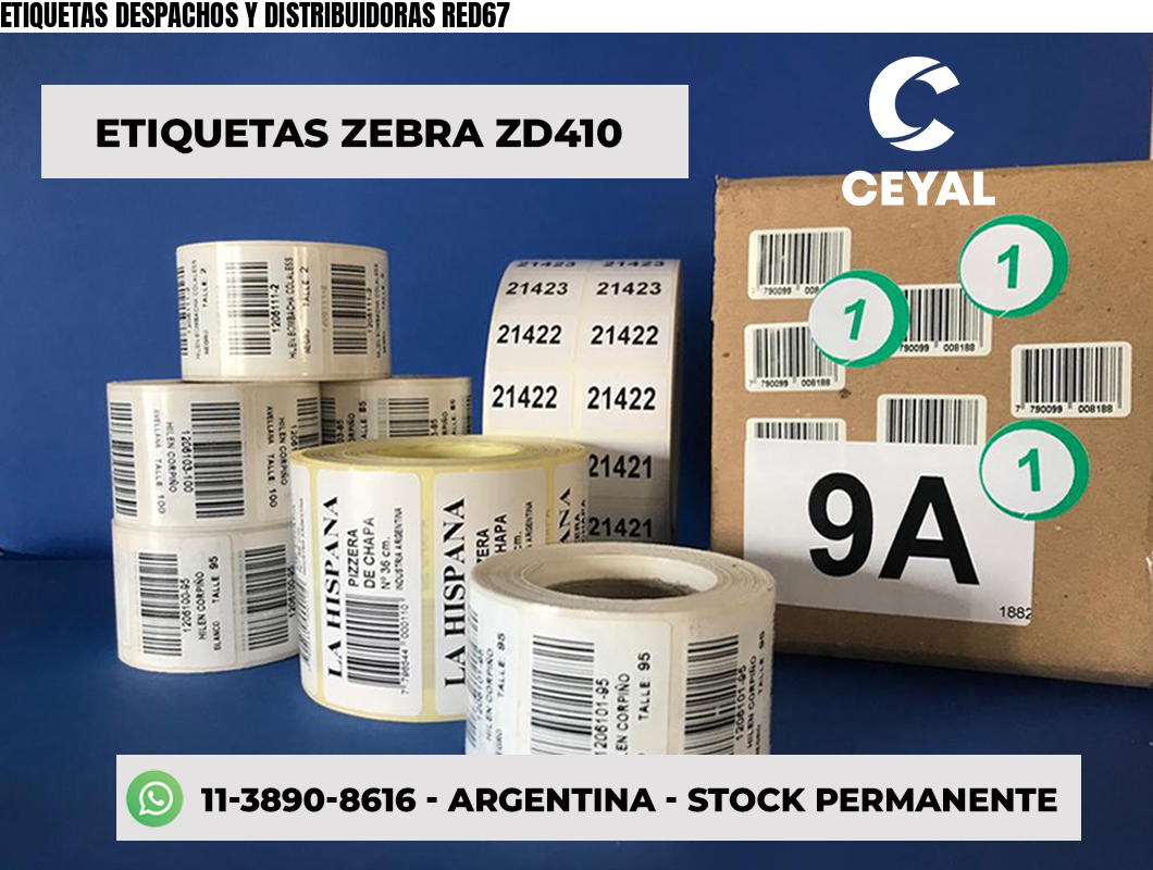 ETIQUETAS DESPACHOS Y DISTRIBUIDORAS RED67