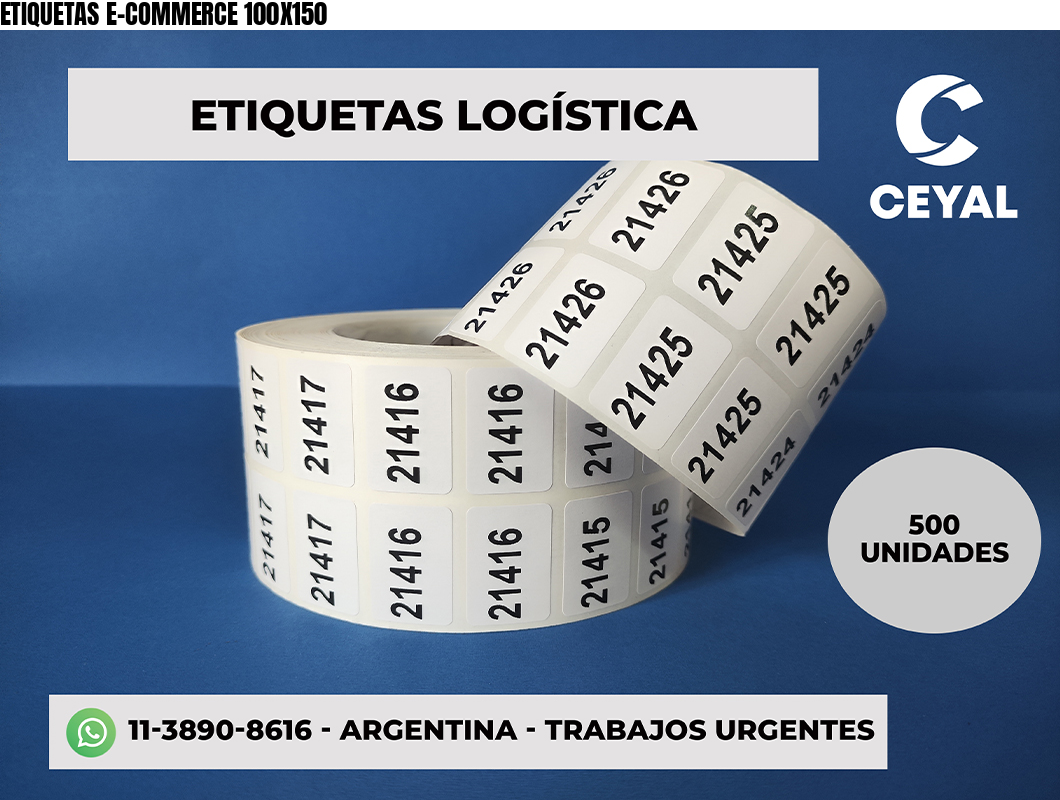 ETIQUETAS E-COMMERCE 100X150