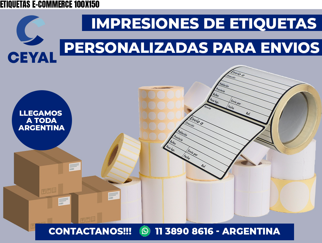 ETIQUETAS E-COMMERCE 100X150