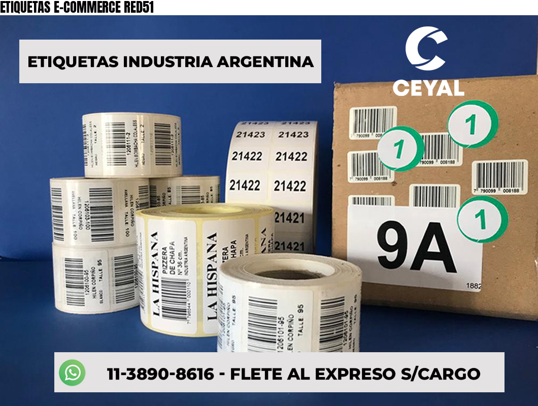 ETIQUETAS E-COMMERCE RED51