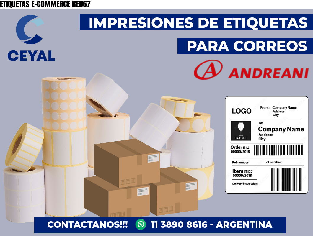 ETIQUETAS E-COMMERCE RED67