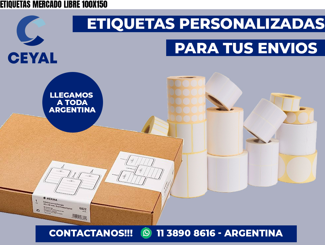 ETIQUETAS MERCADO LIBRE 100X150