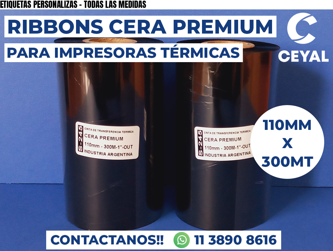 ETIQUETAS PERSONALIZAS - TODAS LAS MEDIDAS