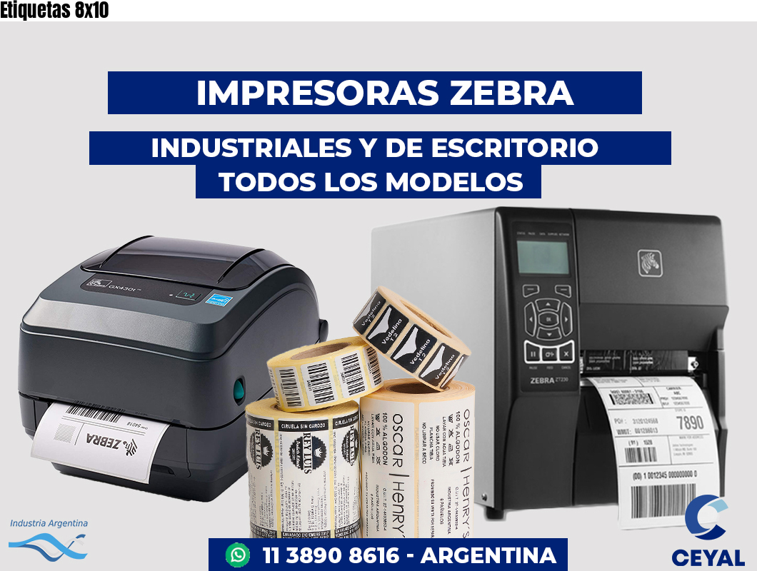 Etiquetas 8x10