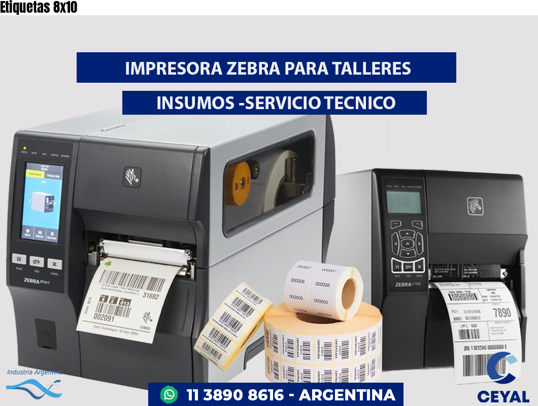 Etiquetas 8x10
