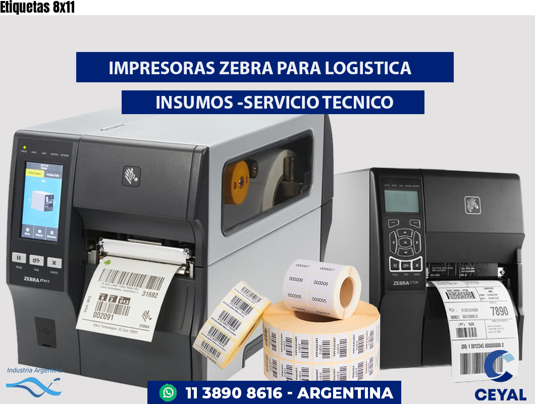 Etiquetas 8x11