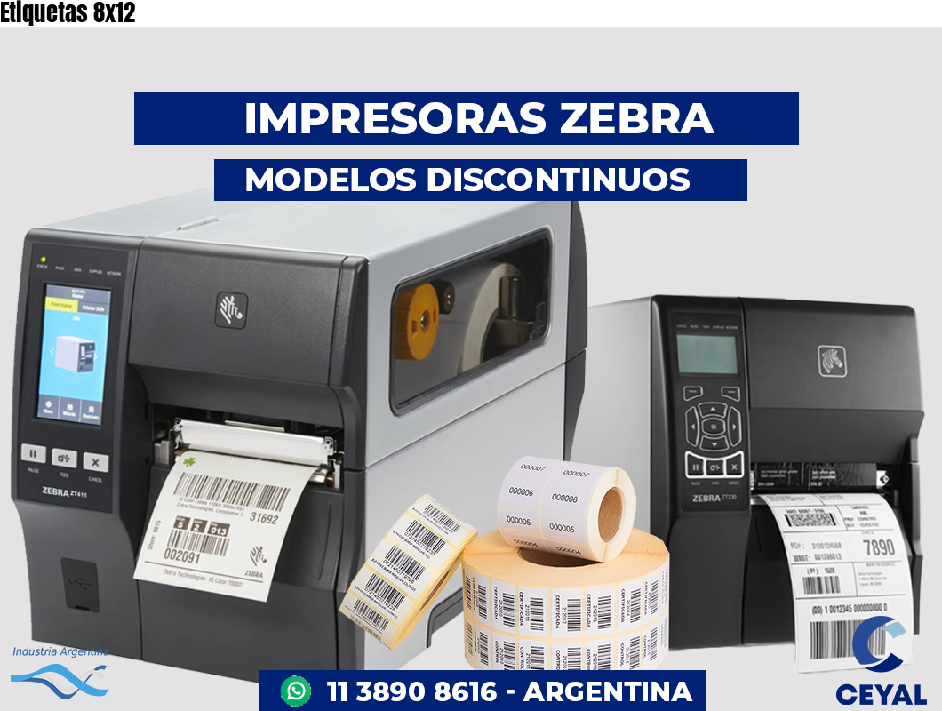 Etiquetas 8x12