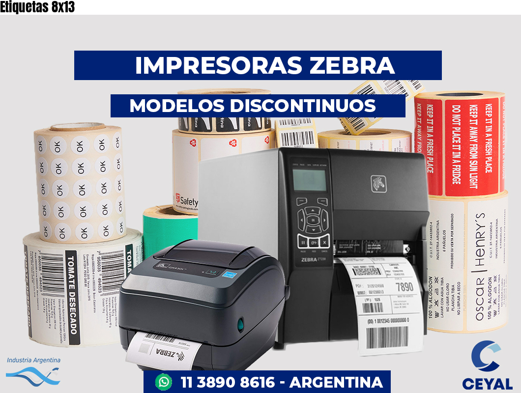Etiquetas 8x13