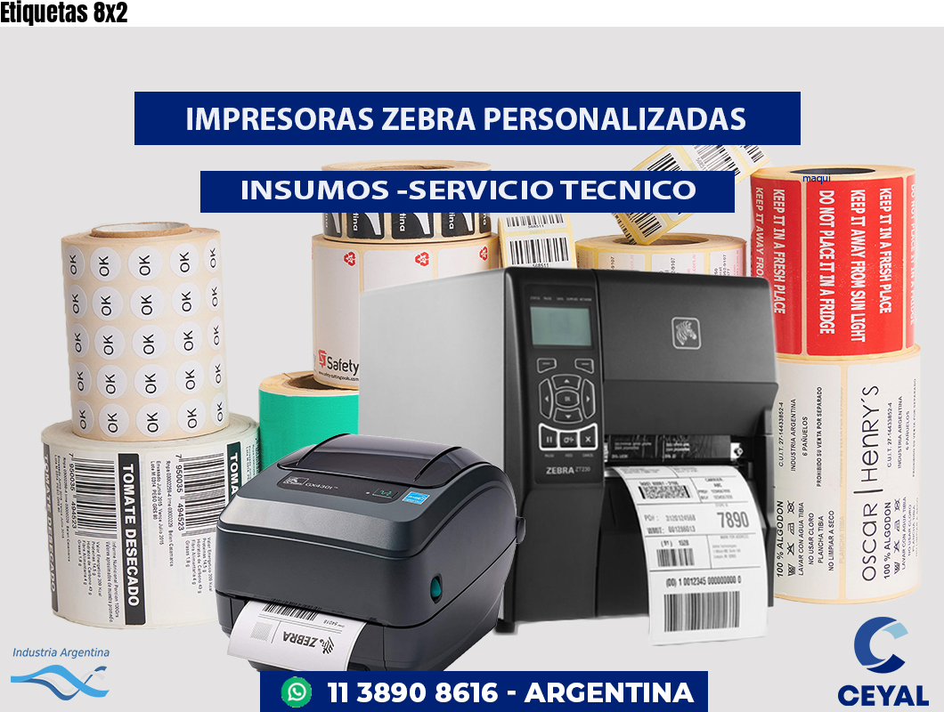Etiquetas 8x2