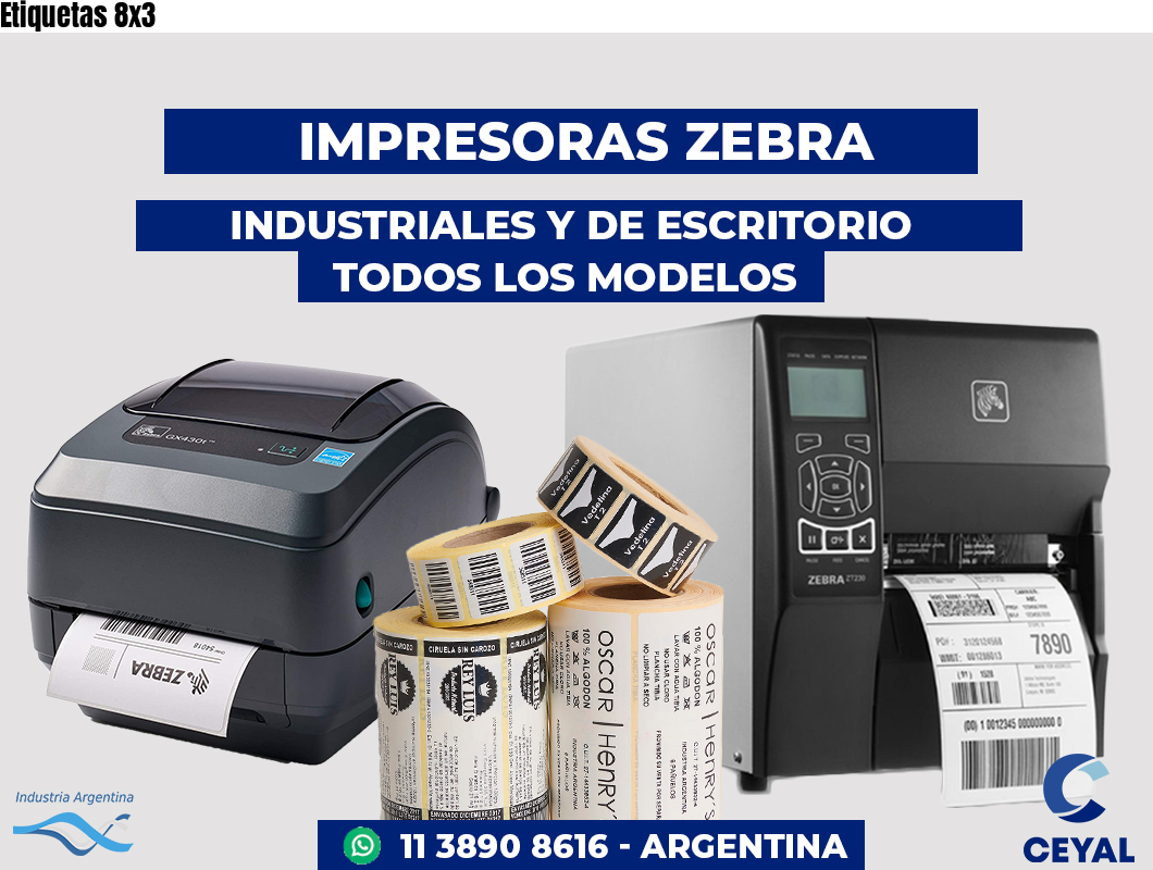 Etiquetas 8x3