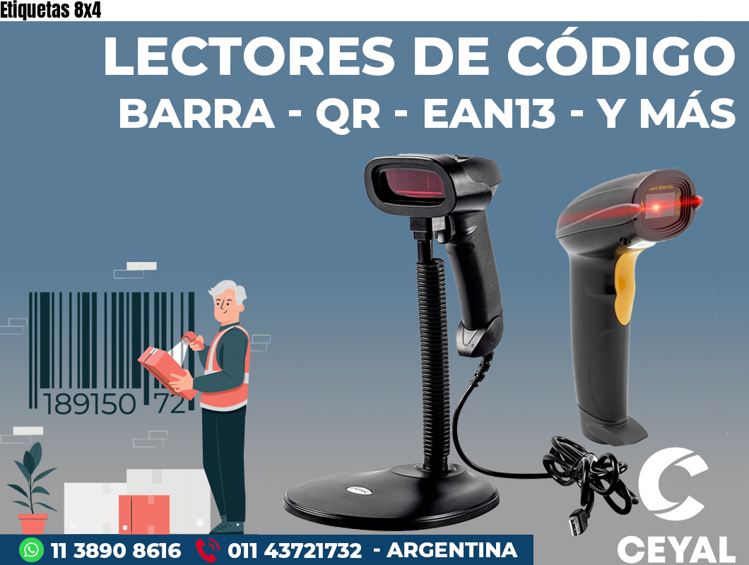 Etiquetas 8x4