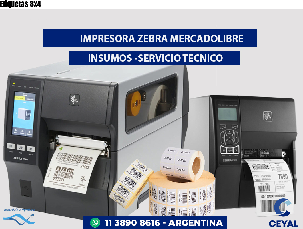 Etiquetas 8x4
