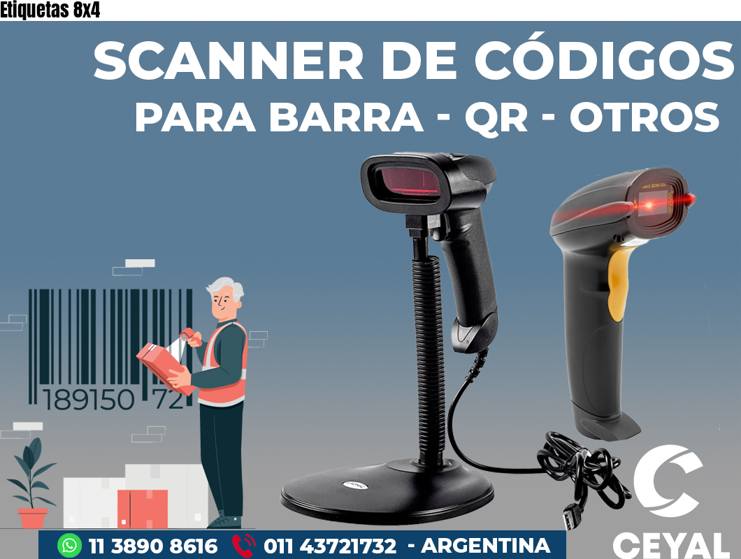Etiquetas 8x4