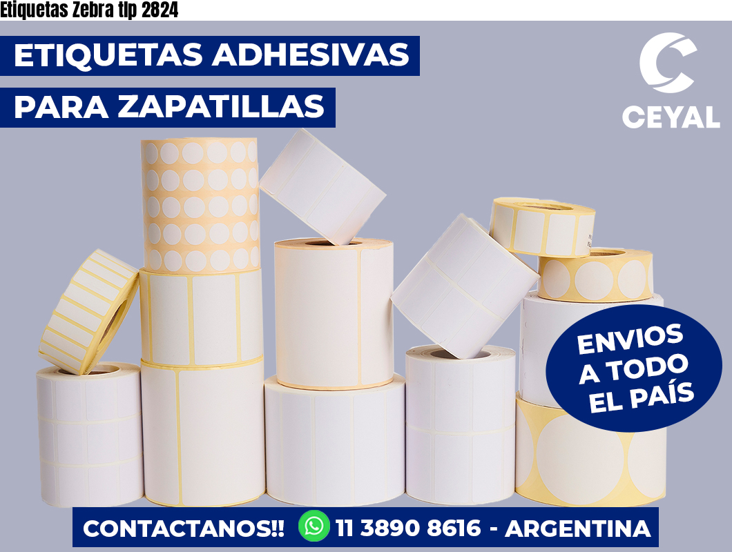 Etiquetas Zebra tlp 2824