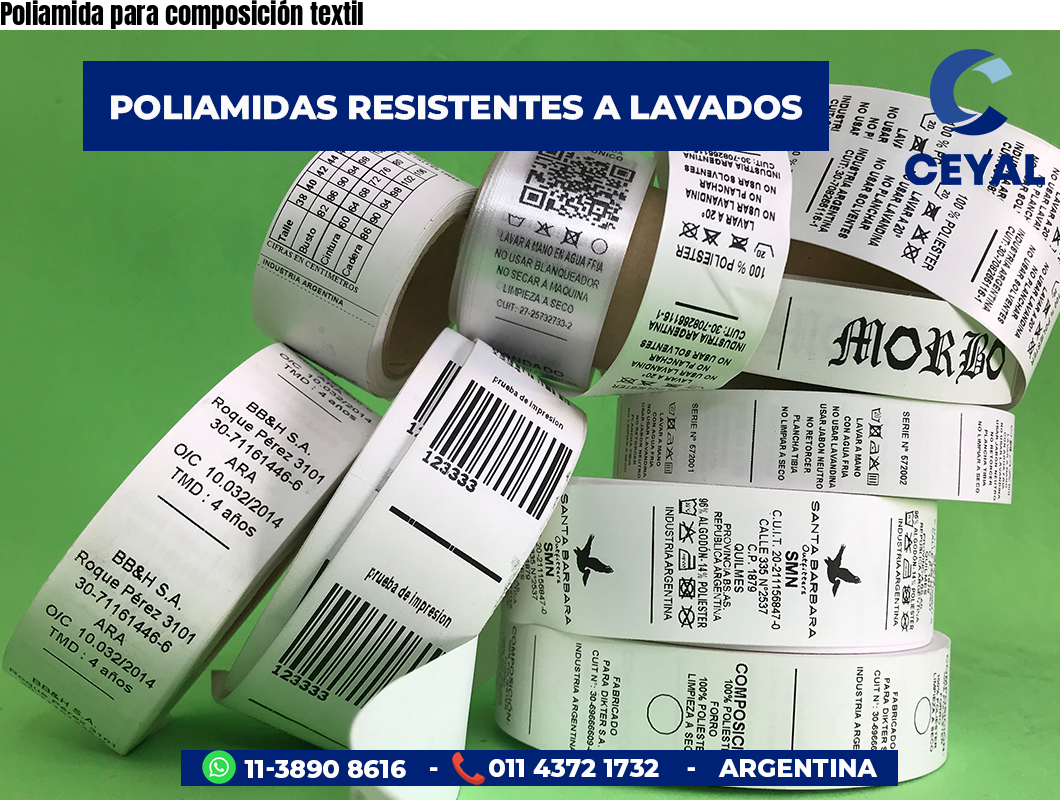 Poliamida para composición textil